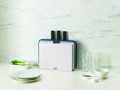 Joseph Joseph Nest Plus Snijplank met Mes Set van 6 Stuks Kunststof Zilver — Zeer goed
