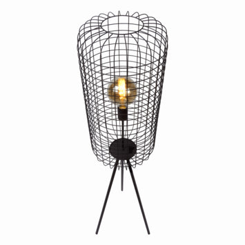 Lucide ESMEE Vloerlamp Ø 31 cm E27 Zwart — Zeer goed