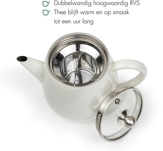 Bredemeijer Theepot dubbelwandig Eva — zo goed als nieuw