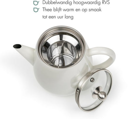Bredemeijer Theepot dubbelwandig Eva — zo goed als nieuw