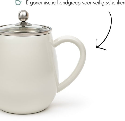 Bredemeijer Theepot dubbelwandig Eva — zo goed als nieuw