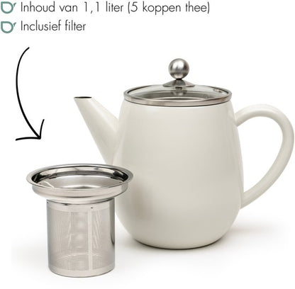 Bredemeijer Theepot dubbelwandig Eva — zo goed als nieuw