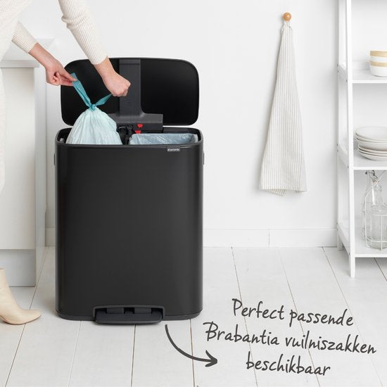 Brabantia Bo Prullenbak 2 x 30 liter — gebruikt
