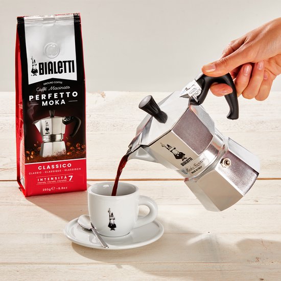 Bialetti Moka Express Percolator 2 kops — zo goed als nieuw