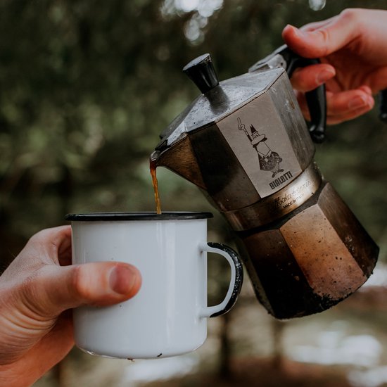 Bialetti Moka Express Percolator 2 kops — zo goed als nieuw