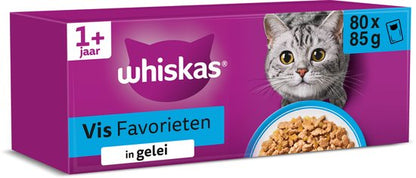 Whiskas Kattenvoer Adult 1+ Vis in gelei Giga-Pac — gebruikt