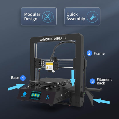 3D Printer - Anycubic Mega-S -                                                Zeer goed en mag je niet missen voor deze prijs
