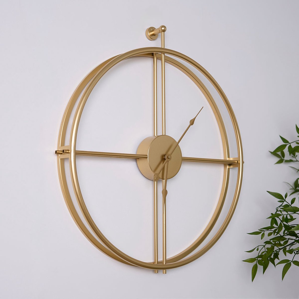 Luna Klok Goud - Wandklok — nieuw