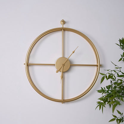 Luna Klok Goud - Wandklok — nieuw