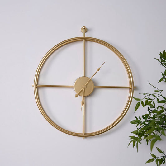 Luna Klok Goud - Wandklok — nieuw