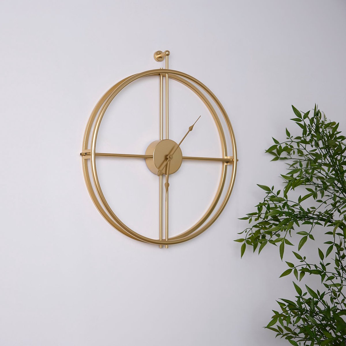 Luna Klok Goud - Wandklok — nieuw