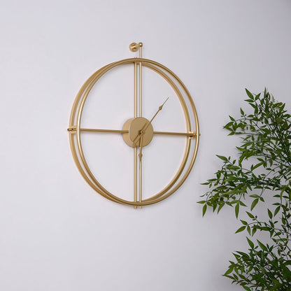 Luna Klok Goud - Wandklok — nieuw