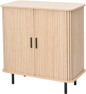 Mano Dressoir 80x40x85cm Dichte Kast met Schuifdeur Eiken