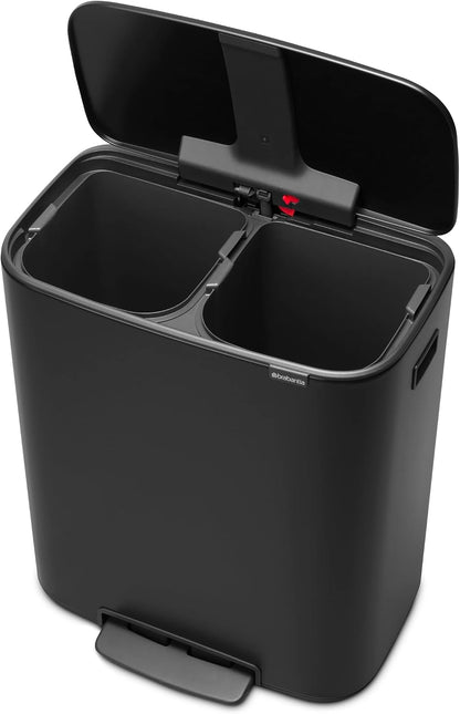 Brabantia Bo Prullenbak - 60 liter - Matt Black — nieuw