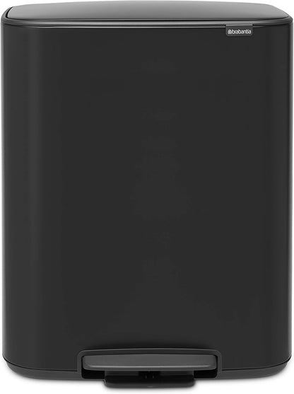 Brabantia Bo Prullenbak - 60 liter - Matt Black — nieuw