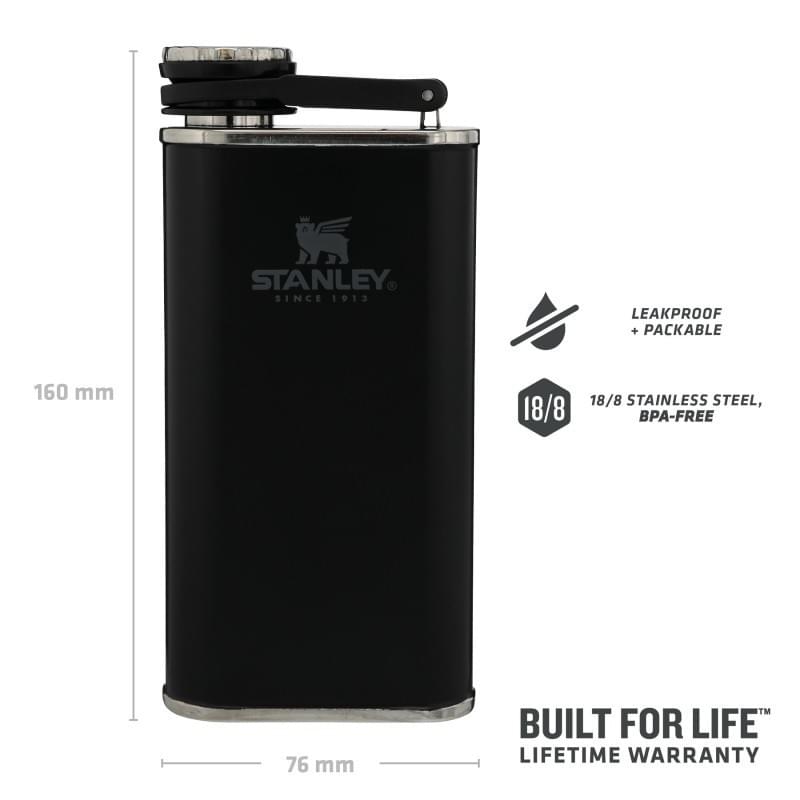 Stanley Classic Wide Mouth Flask 0.23L Matte Black — Zeer goed