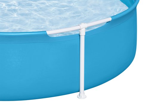 Bestway My First Frame Pool 152 cm with blue vinyl walls and white metal frame detail
