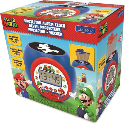 Super Mario Projector Wekker met Timer — gebruikt