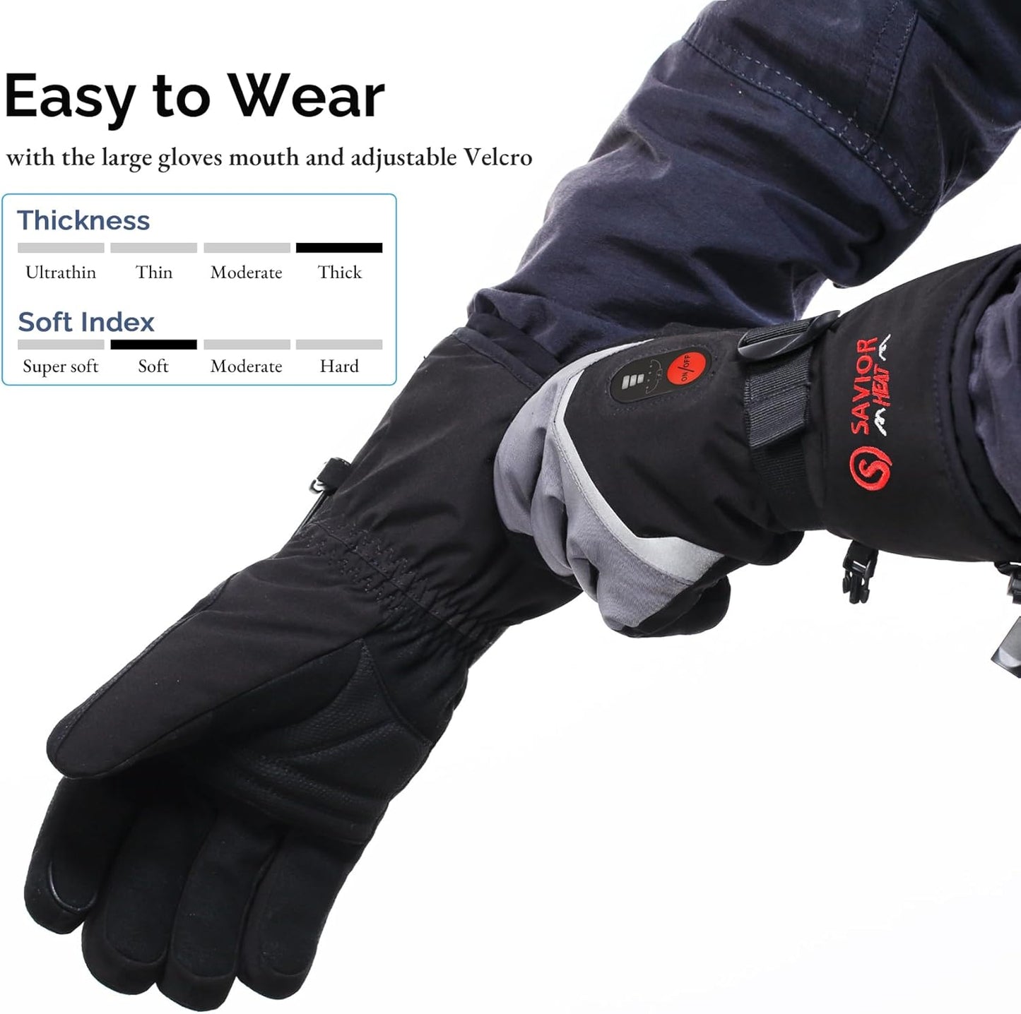 Savior Heat Verwarmde handschoenen XL — nieuw