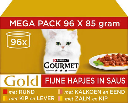 Gourmet Gold Fijne Hapjes Kattenvoer Nat — zo goed als nieuw