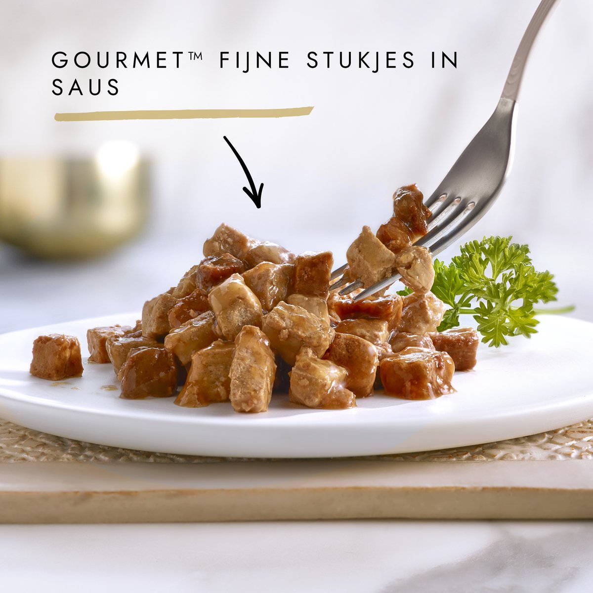 Gourmet Gold Fijne Hapjes in saus Natvoer — gebruikt