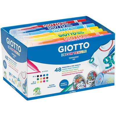 Giotto Decor Textile Schoolpack 48 stuks — zo goed als nieuw