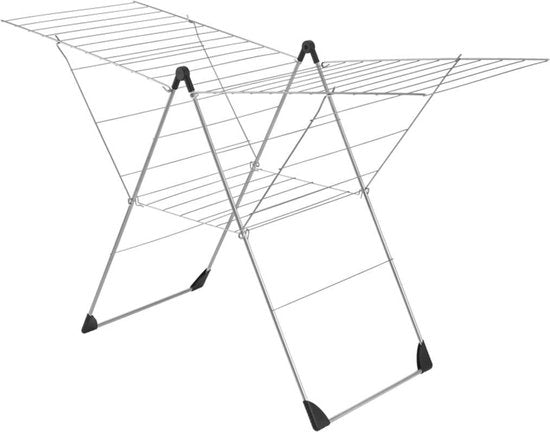 Tomado Vento clothes drying rack with metal frame and horizontal lines