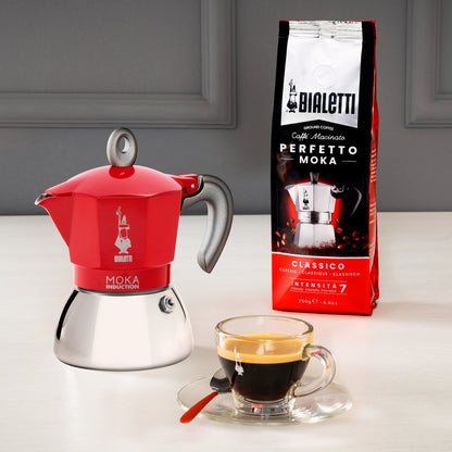 Bialetti Moka Induction Rood Percolator — zo goed als nieuw