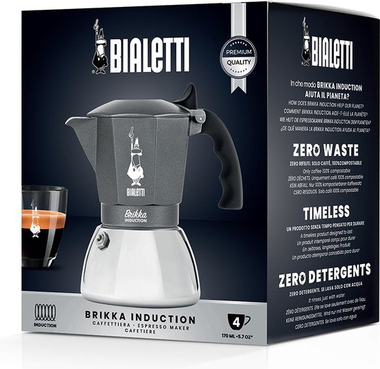 Bialetti Brikka Induction Percolator 4 Kops — gebruikt