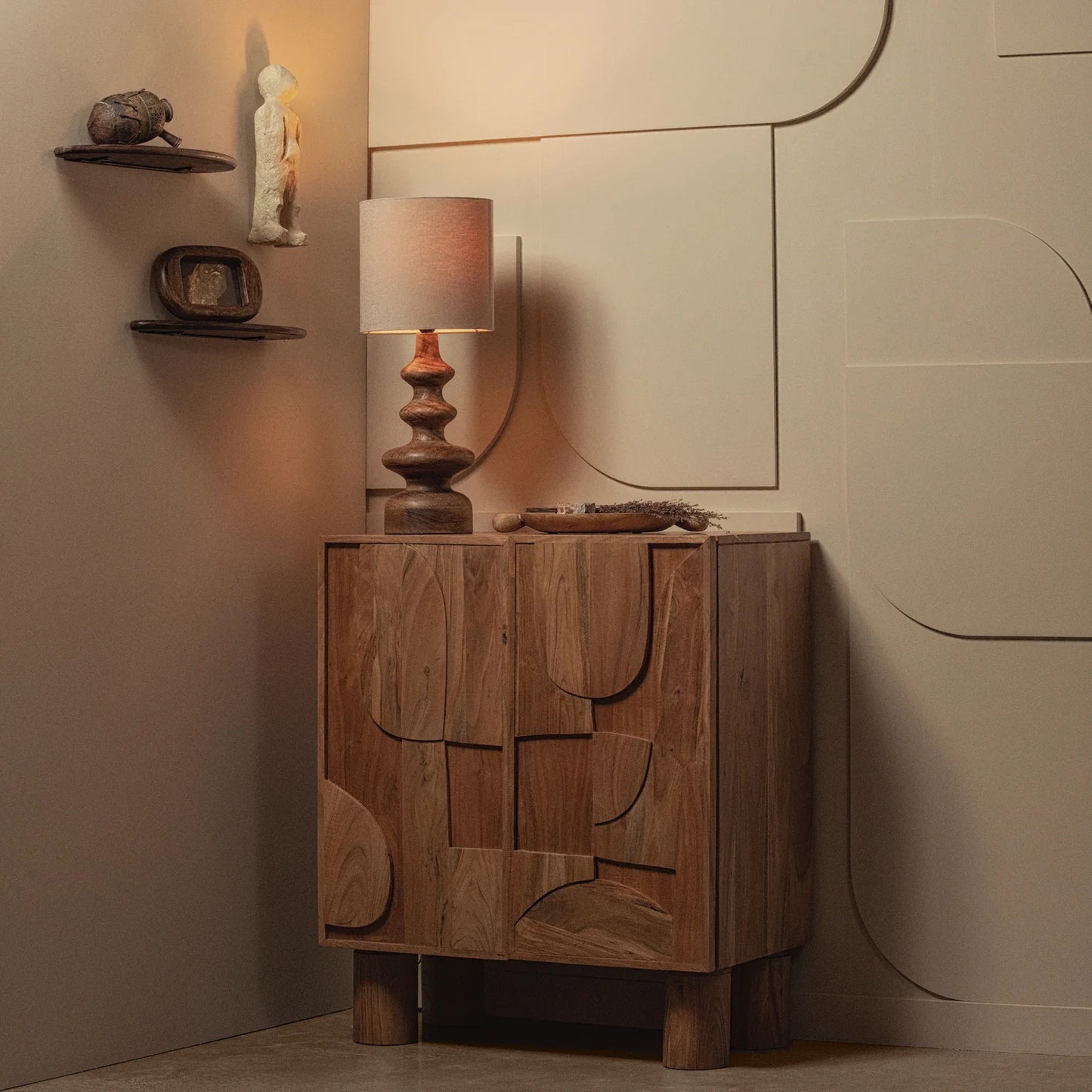 WOOOD Set van 2 Wandplanken Layer — nieuw