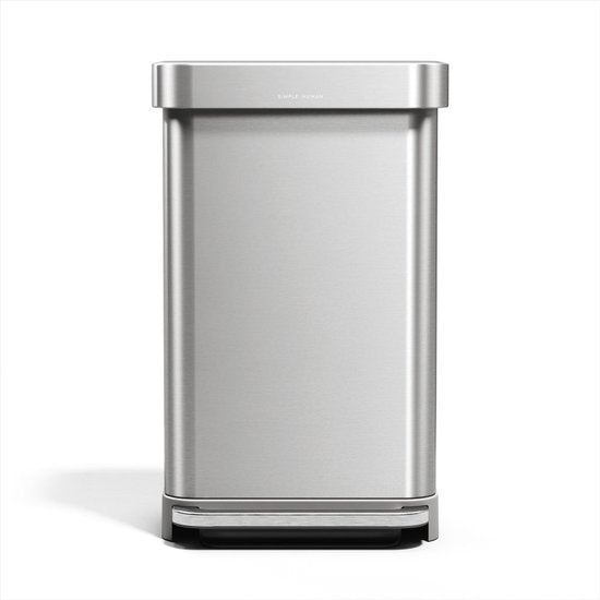 Simplehuman Rechthoekige Pedaalemmer 45L — nieuw