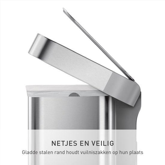 Simplehuman Rechthoekige Pedaalemmer 45L — nieuw