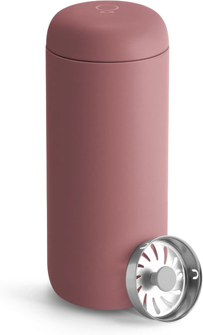 Carter Move thermobeker met spatbescherming, woestijnroos, 475 ml