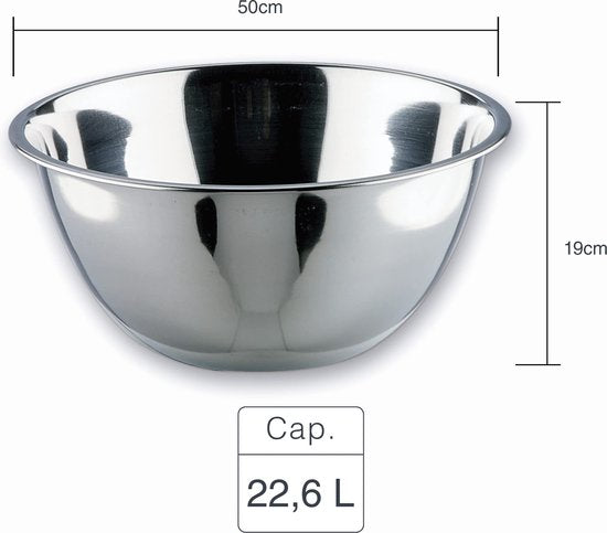 Lacor 14049 GARINOX Conische Kom RVS 50cm 22,6L — Zeer goed