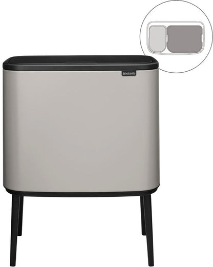 Brabantia Bo Touch Bin Prullenbak - 11 + 23 liter — nieuw