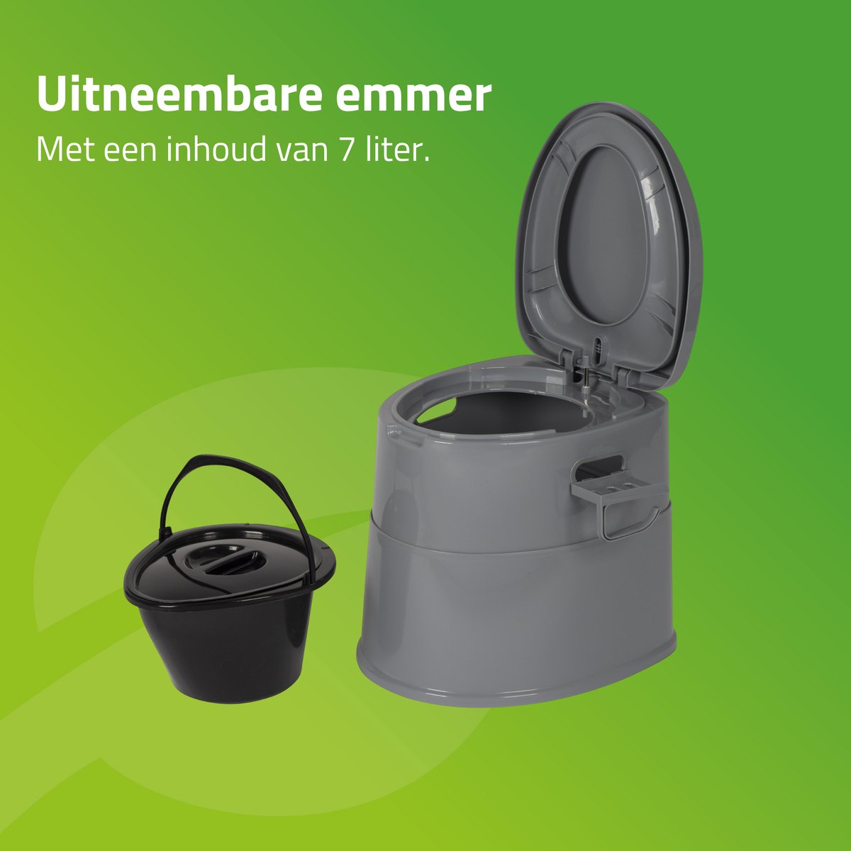 Bo-Camp Draagbaar Toilet Deelbaar - 7 Li — zo goed als nieuw