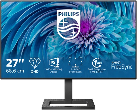 Philips 275E2FAE QHD IPS Monitor — zo goed als nieuw
