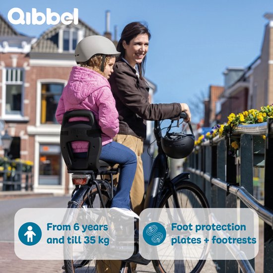 Qibbel Junior 6+ Fietsstoeltje Achter — zo goed als nieuw