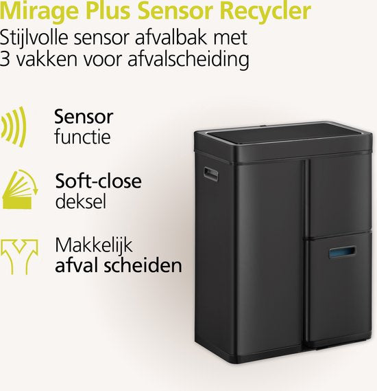 EKO Mirage Plus Sensor Recycler Prullenbak — nieuw