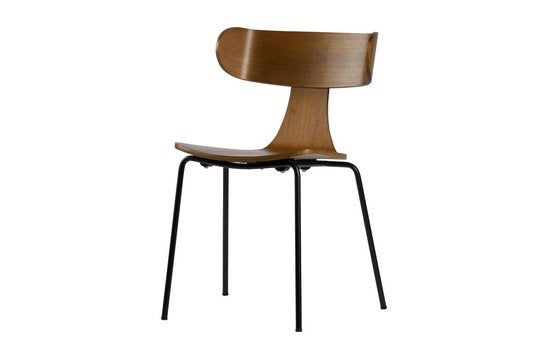 WOOOD Form Stoel Essenhout Fineer Bruin 78x50x52 cm — Zeer goed