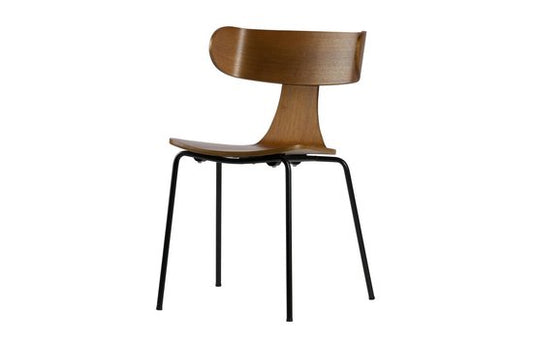 WOOOD Form Stoel Essenhout Fineer Bruin 78x50x52 cm — Zeer goed