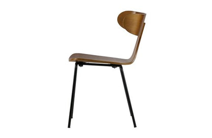 WOOOD Form Stoel Essenhout Fineer Bruin 78x50x52 cm — Zeer goed