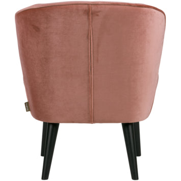 WOOOD Sara Fauteuil Oud Roze — Zeer goed