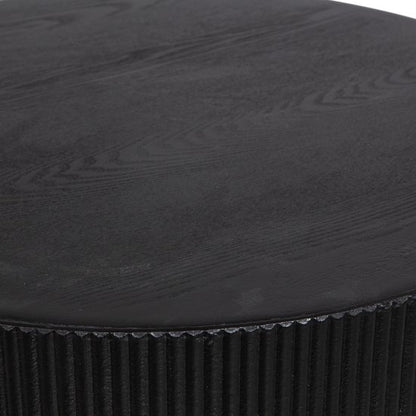 WOOOD Sanne Bijzettafel MDF/Hout Rond Zwart 40x60x60 cm — Zeer goed