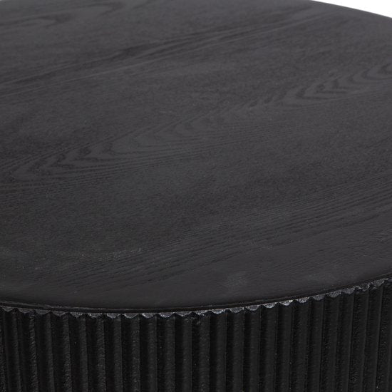 WOOOD Sanne Bijzettafel MDF Zwart — nieuw