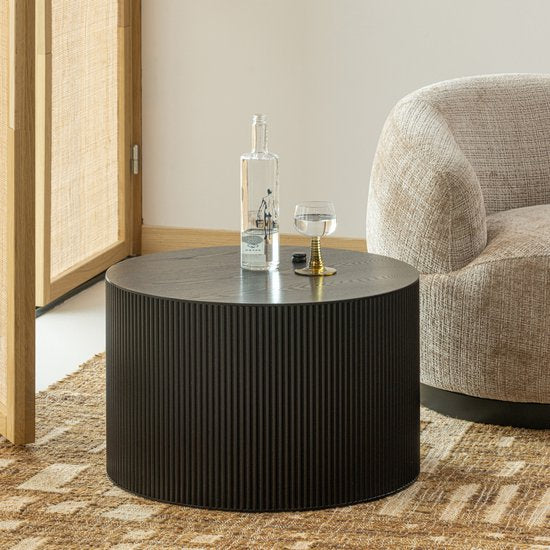 WOOOD Sanne Bijzettafel MDF Zwart — nieuw