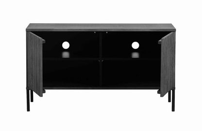 WOOOD New Gravure Tv Meubel - Grenen - Zwart - 56x100x44 — Nieuw