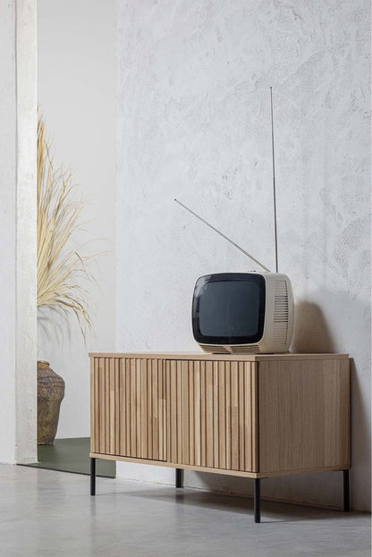WOOOD New Gravure Tv Meubel - Eikenhout — nieuw