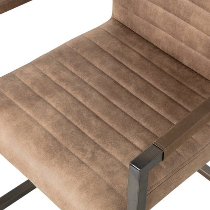 WOOOD Bas eetkamerstoel taupe leerlook — Zeer goed
