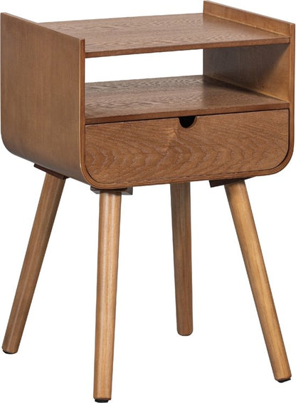 WOOOD Nils Nachtkastje/Bijzettafel - Hout - Naturel - 54x36x30 — Zeer goed